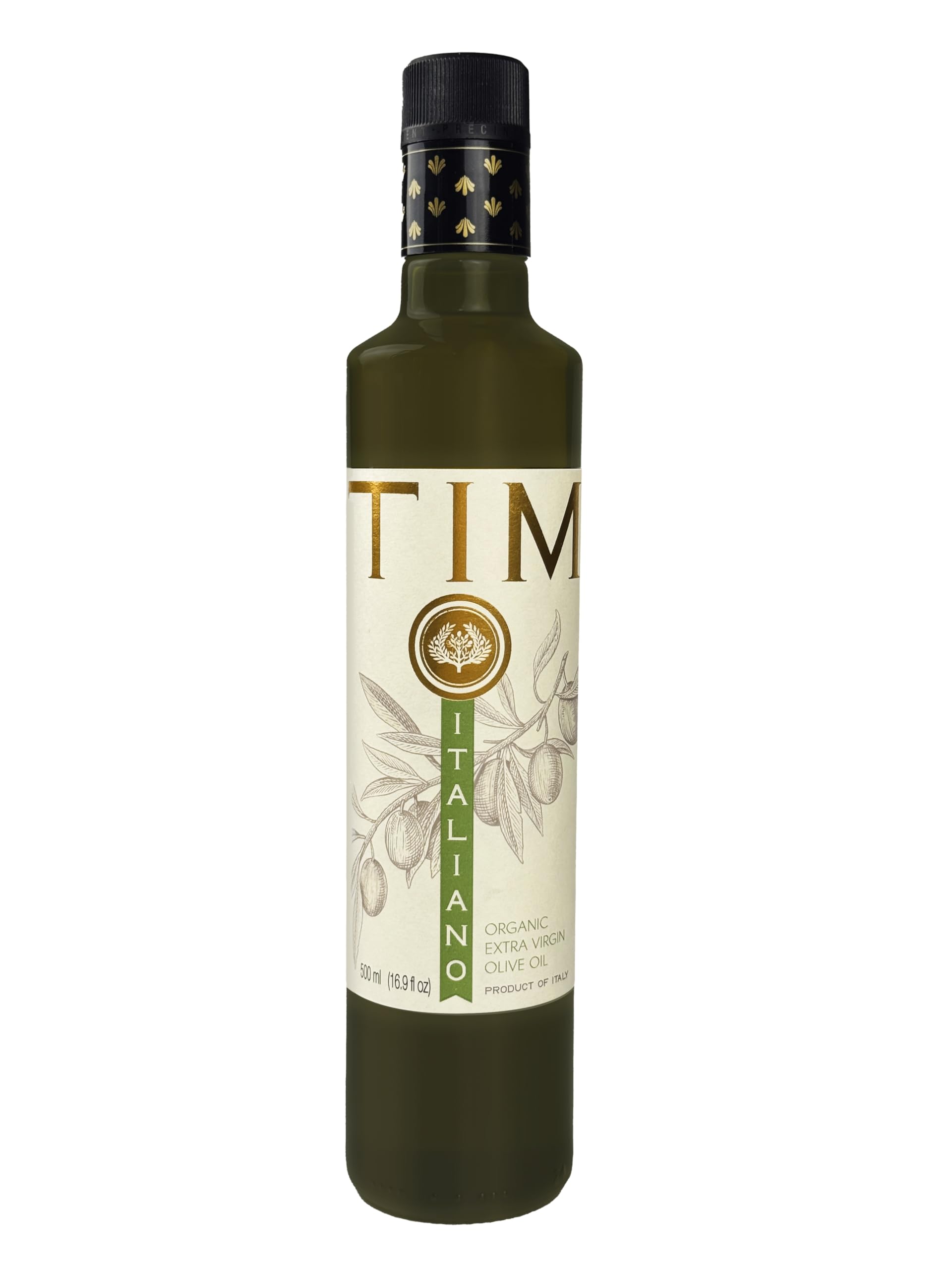 ENTIMIO Organic Extra Virgin Olive Oil, 400+ mg/kg Polyphenols, Cold Pressed, 16.9 fl oz