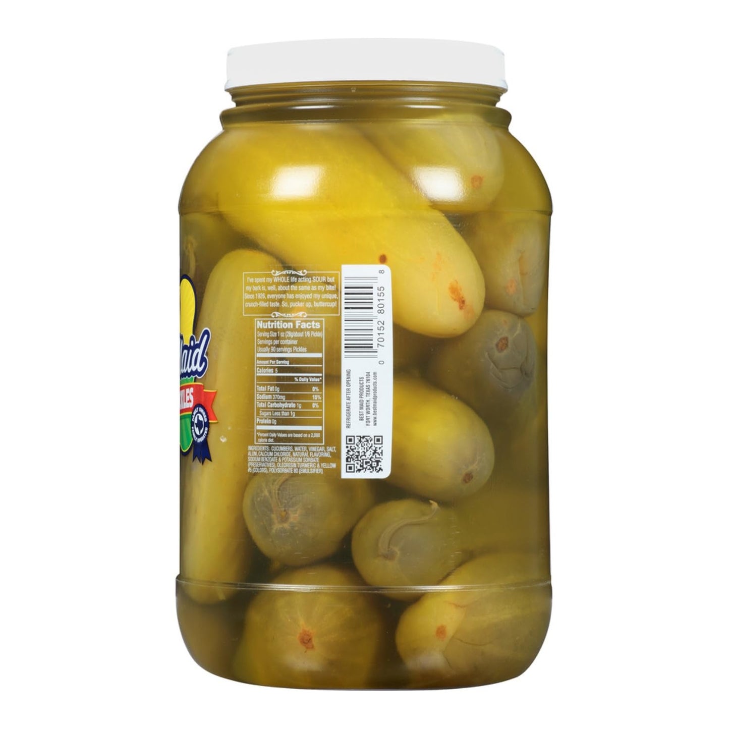 Sour Pickles 1 Gallon (4 Pack)
