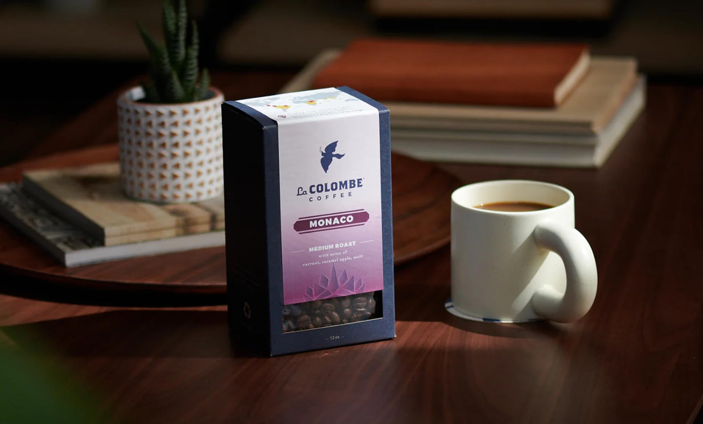 La Colombe Monaco Whole Bean Coffee, Full Bodied Medium Roast, Specialty Roasted, 12 Oz (Pack Of 4)
