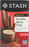 Stash Double Spice Chai  Black Tea  18 Count (Pack Of 6)