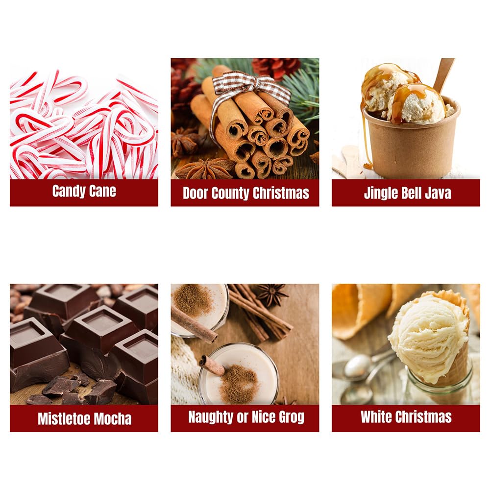 Gourmet Flavored Holiday Coffee Sampler Pack - 10 Bags Of Unique Flavored Coffees - 100% Specialty Grade 1 Arabica -1.5 Oz Full-