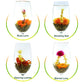 TEARELAE Blooming Tea Flowers - 12 Individually Sealed Flowering Tea Balls - Natural Green Tea & Edible Flowers - Perfect Gift for Tea Lovers