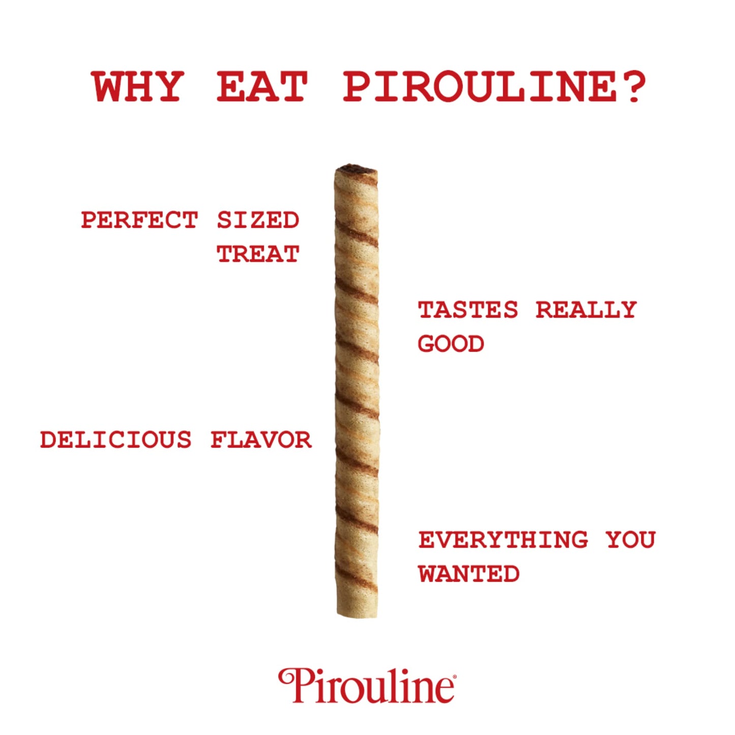 Pirouline Rolled Wafers – Dark Chocolate – Rolled Wafer Sticks, Crème Filled Wafers, Rolled Cookies For Coffee, Tea, Ice Cream, Snacks, Parties, Gifts, And More – 3.25Oz Carton 2Pk