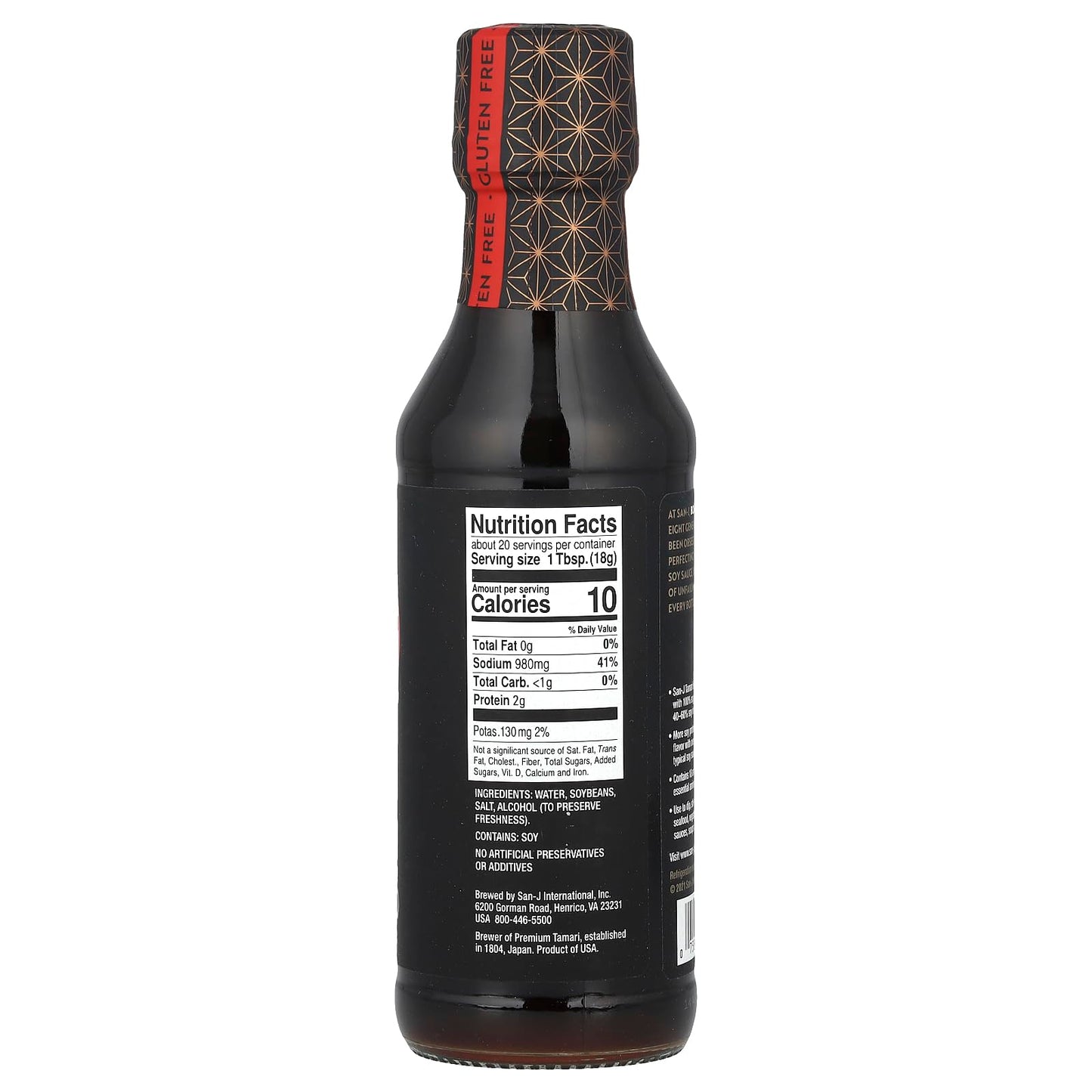 San - J Tamari Soy Sauce - Case Of 6 - 10 Fl Oz(D0102H5W1P2)