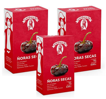 Generic Chiquilin Noras Secas/Dried Red Peppers 17g each - 3 Pack