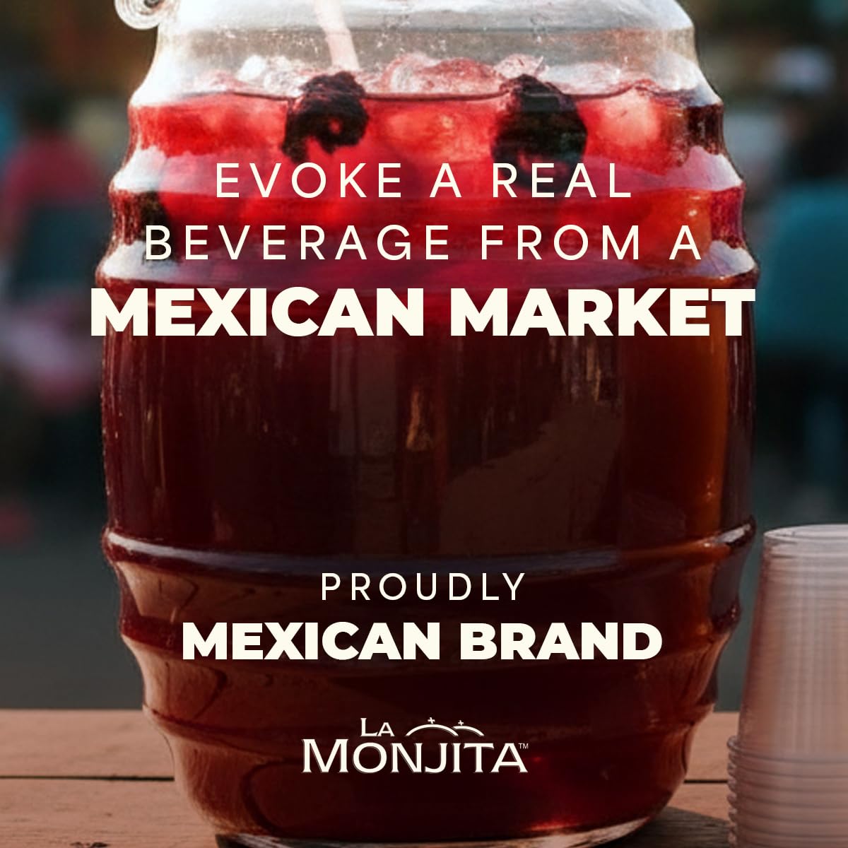 La Monjita Agua Fresca Hibiscus Guava - Mexican Agua de Jamaica Naturally Flavored Drink Mix with Hibiscus, Guava, and Chia Seed