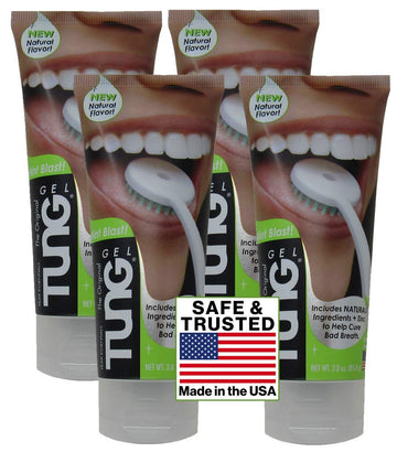 Peak Essentials | Tung Tongue Gel | Mint Blast Natural Tongue Cleaning Paste | Bad Breath And Halitosis | Mouth Odor Eliminator 