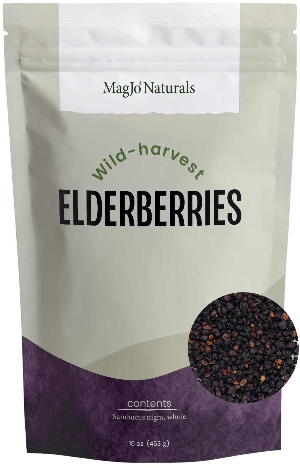 Magjo Elderberry Dried Wild Harvest, Elderberries