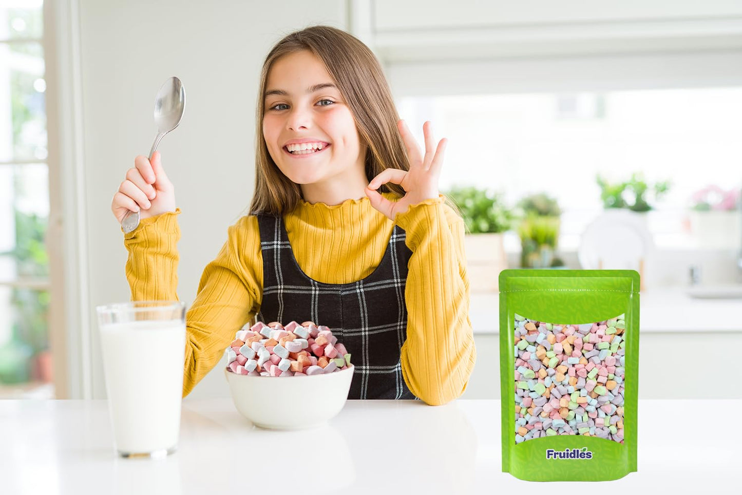 Fruidles Dehydrated Marshmallows In Resealable Bag - Mini Marshmallow Bits For Great Toppings (5 Pounds (Bulk)