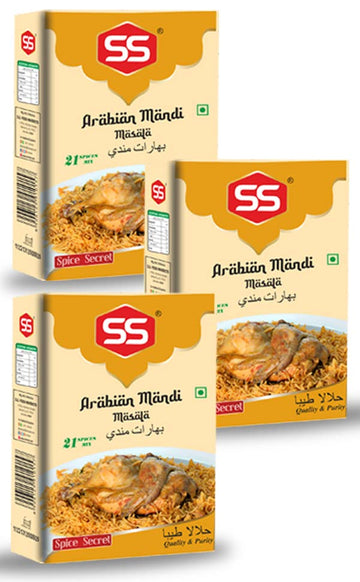 Ss Masalas Arabian Mandi Masala 300G. Ready Mix Blended Spices For Delicious Arabic Rice Recipes (100G Pack Of 3)