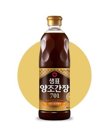 Sempio Naturally Brewed Soy Sauce 701 (860 ml/29.08 fl oz) - Authentic enhanced Soy Sauce with Rich Taste and Aroma