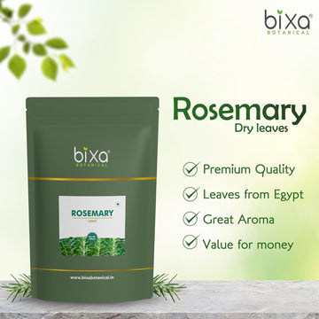 Bixa Botanical Rosemary Leaves| Top Grade Leaves From Egypt |For Seasoning, Tea & Hair|Cooking Pasta Soups Salad Chicken Herbs T