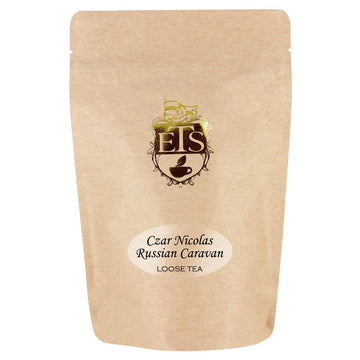 English Tea Store Loose Leaf Czar Nicolas Russian Caravan Tea Pouches, 4 Ounce, Pack of 1