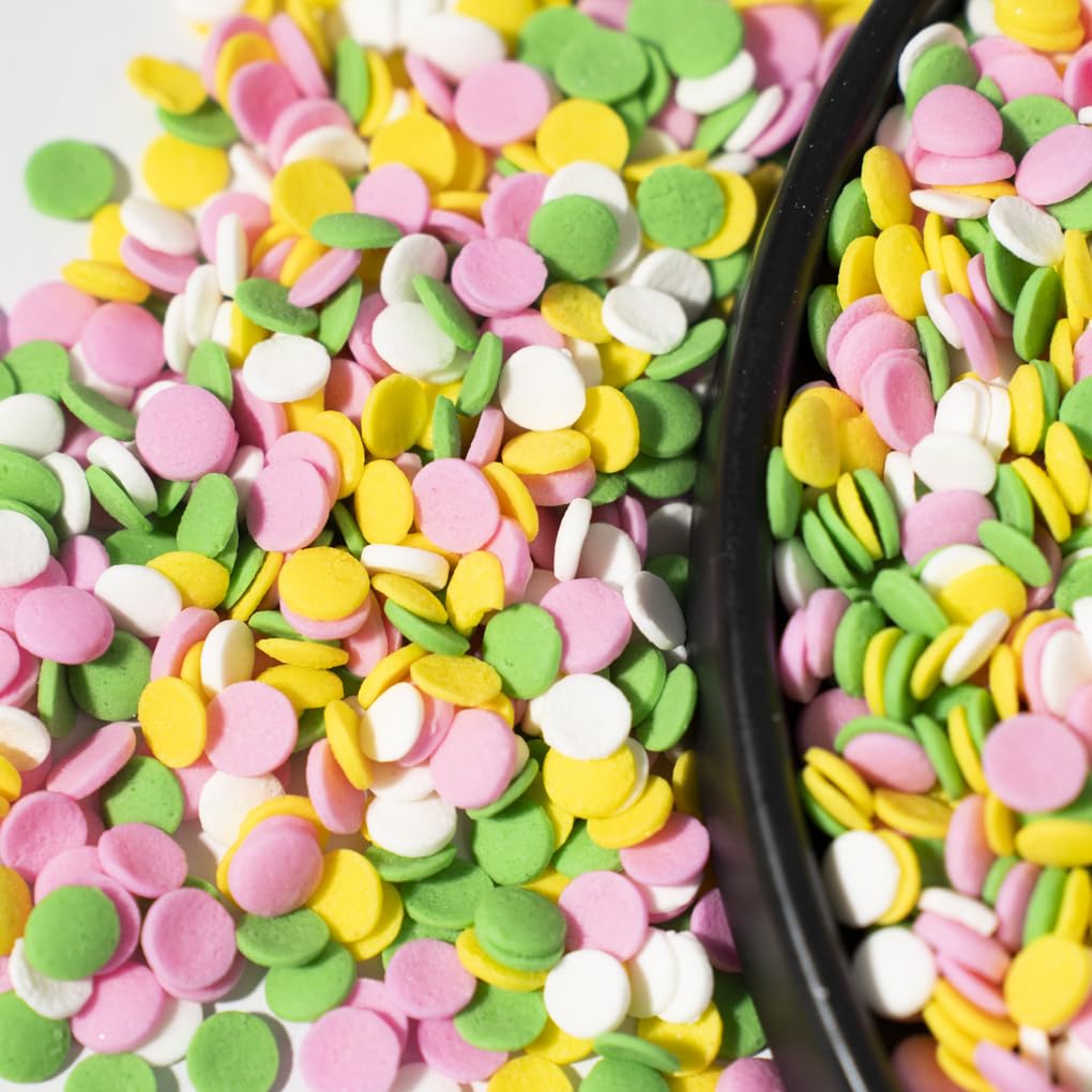 NIPEOR Rainbow Sprinkles Confetti Sprinkles 3.53oz/100gEdible Sprinkle Topping Confetti Sprinkles, Round Sprinkles for Cake Deco