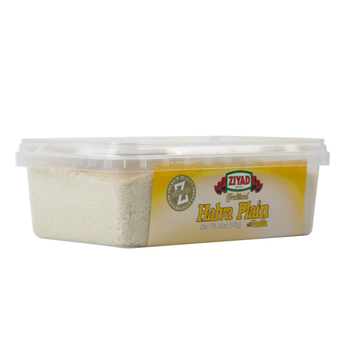 Ziyad Traditional Mediterranean Sesame Fudge Halva With Vanilla, Additives No Preservatives, 25 Oz