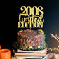 Yetxel Cake Topper - Limited Edition 2008, Handmade Golden Glitter, 17th Birthday Decoration for Men and Women