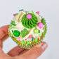 Fancy Edible Sprinkles For Cake, Cookie, Cupcake Decorating, And Baking - Baby Shower Cake Sprinkles And Toppings In Light Pink Jimmies, Green Nonpareils, Pink Rose And Green Cactus Candy Sprinkles