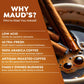 Maud'S Cinnamon Roll Flavored Coffee Pods, 50 Ct | Cinnamon Roll With It Flavor | 100% Arabica Medium Roast Coffee | Solar Energ
