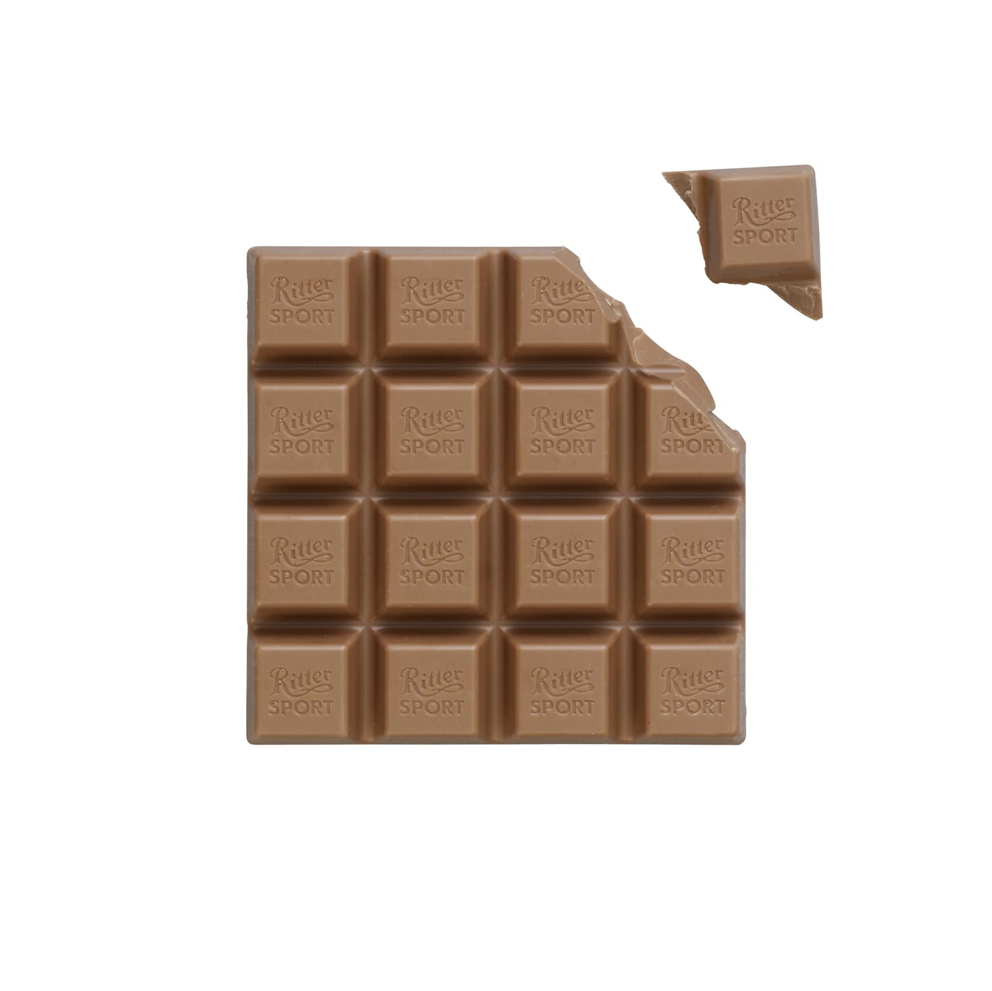 Ritter Sport Alpine Milk Chocolate, 3.5 Ounce Bar, 12 Pack 100% Certified Sustainable Cocoa