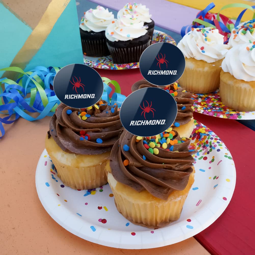 U Of Richmond Primary Logo Cupcake Picks Toppers Decoration Set Of 6