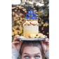 Pargleev Glittery 18th Birthday Cake Topper, Personalised, Star Design, Blue, Model hbcp-lscp18-230926, Paper Material