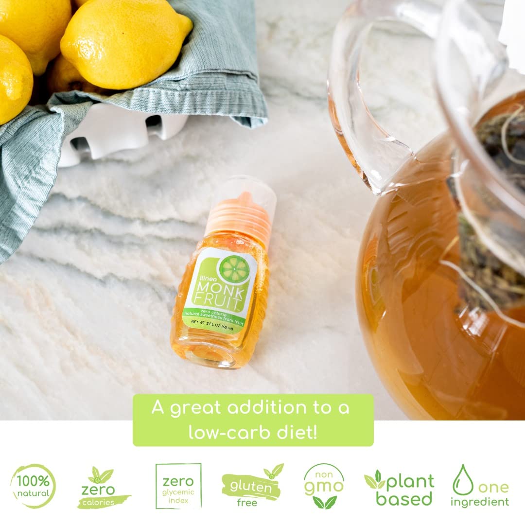 llinea Monk Fruit Sweetener - 200 Servings - 2 Fl Oz - Zero Calories, Zero Carbs, Gluten-Free, Non-GMO