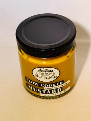 East Shore Sweet & Tangy Mustard - Gourmet Dipping Mustard For Pretzels, Sandwiches & Glazes, 5 Oz Jar