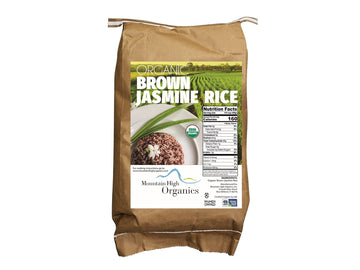 Mountain High Organics Certfied Organic Jasmine Brown Rice 1/25LB Bag