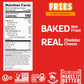 Heirloom Baked Fiery Cheddar Fries By Pipcorn - 1Oz 24Pk - Healthy Snacks, Gluten Free Snacks, Non-Gmo, Upcycled Heirloom Corn F