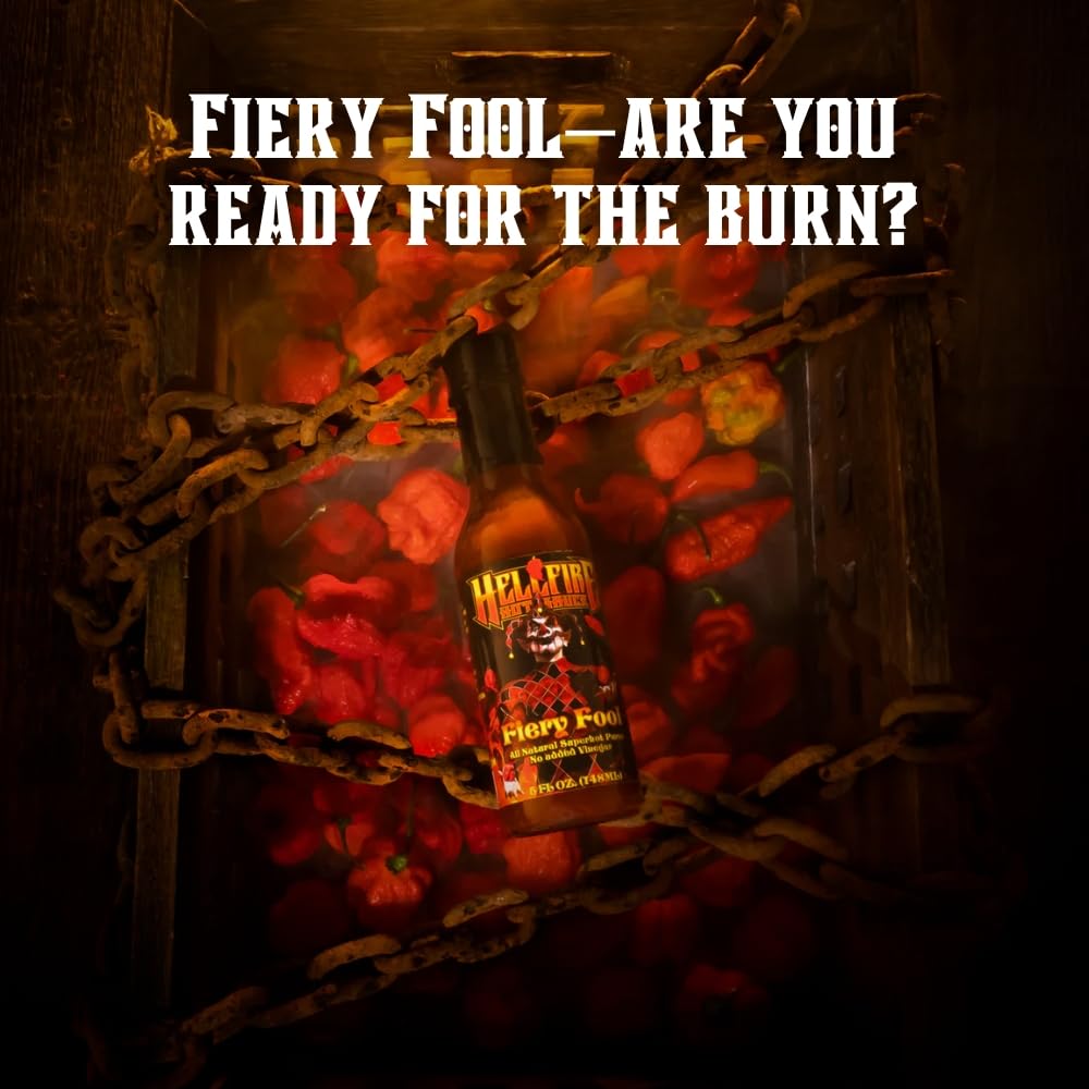 Hellfire Hot Wingfest Gift Pack - Gourmet Hot Sauce Variety Pack With 4 Flavors For Hot Wings (Four 5 Oz. Bottles)