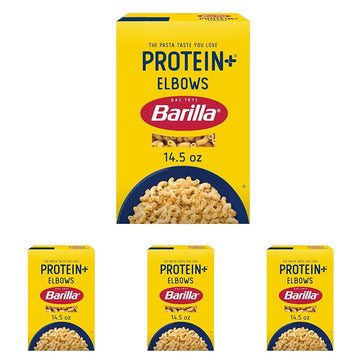 Barilla Protein+ Elbows Pasta, 14.5 Oz (Pack of 4)