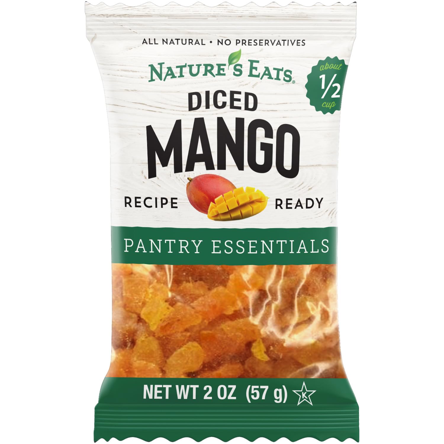Natures Eats Diced Mango, 2oz