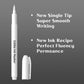 Edible Markers 3Pcs Black & White Food Coloring Pens Food Markers With Fine & Thick Tip Double Sided Edible Pens For Cookie Deco