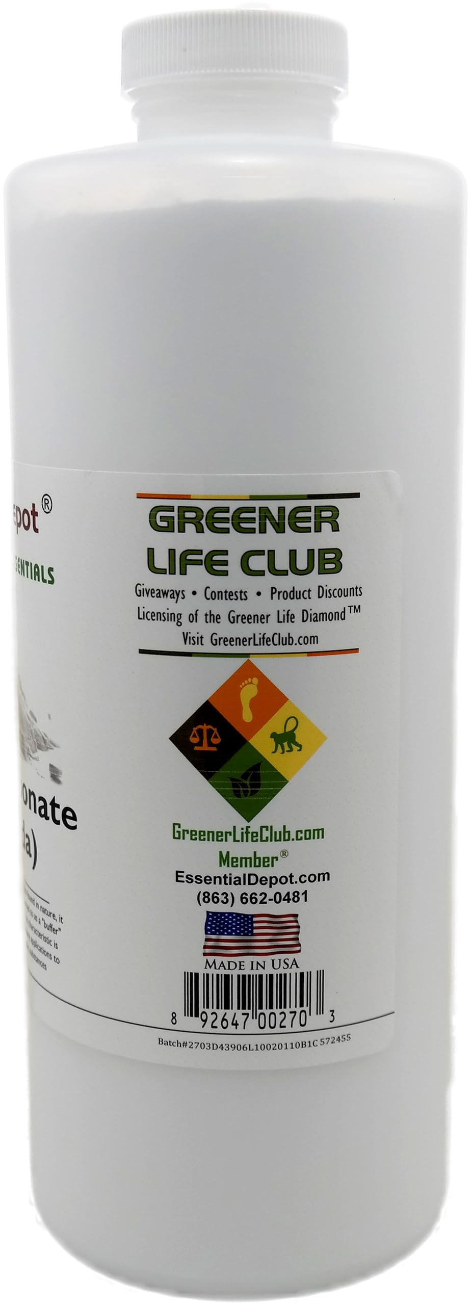 Baking Soda - Sodium Bicarbonate - 3 Lbs - Minimum 99% Bicarbonate (Nahco3)