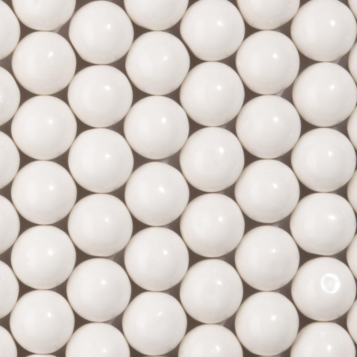 Candy Envy - White Gumballs - 1 Inch - Approximately 113 Gumballs Per 2lb Bag - Bulk White Candy - North American Made & Kosher