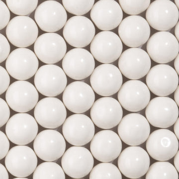 Candy Envy - White Gumballs - 1 Inch - Approximately 113 Gumballs Per 2lb Bag - Bulk White Candy - North American Made & Kosher