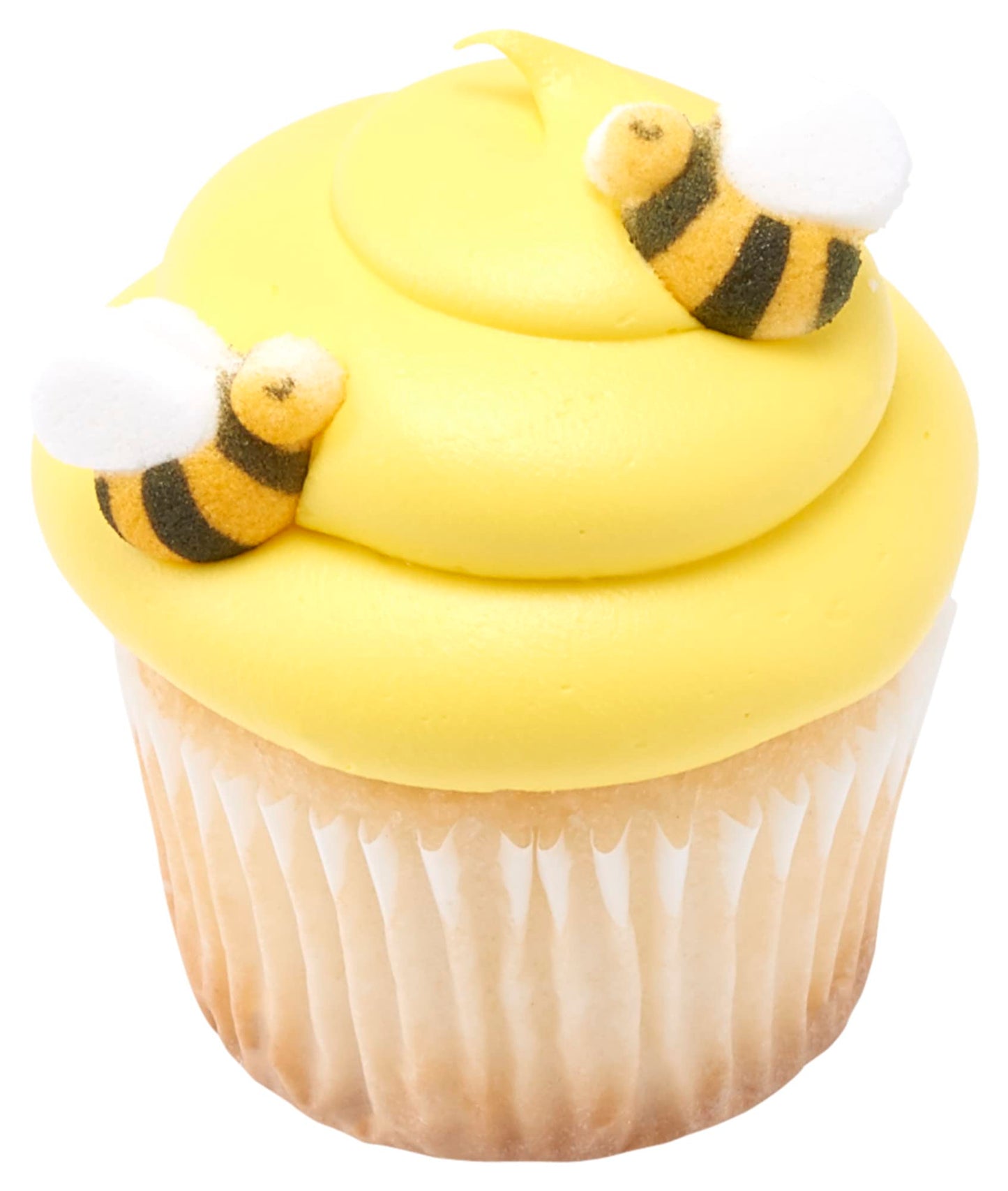 Lucks Dec-Ons Decorations Molded Sugar/Cup-Cake Topper, Bumble Bees Assortment, 1 Inch, 176 Count