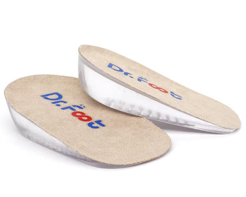 Dr.Foot Height Increase Insoles, Heel Cushion Inserts, Heel Lift Inserts For Leg Length Discrepancies (Large (0.5'' Height))