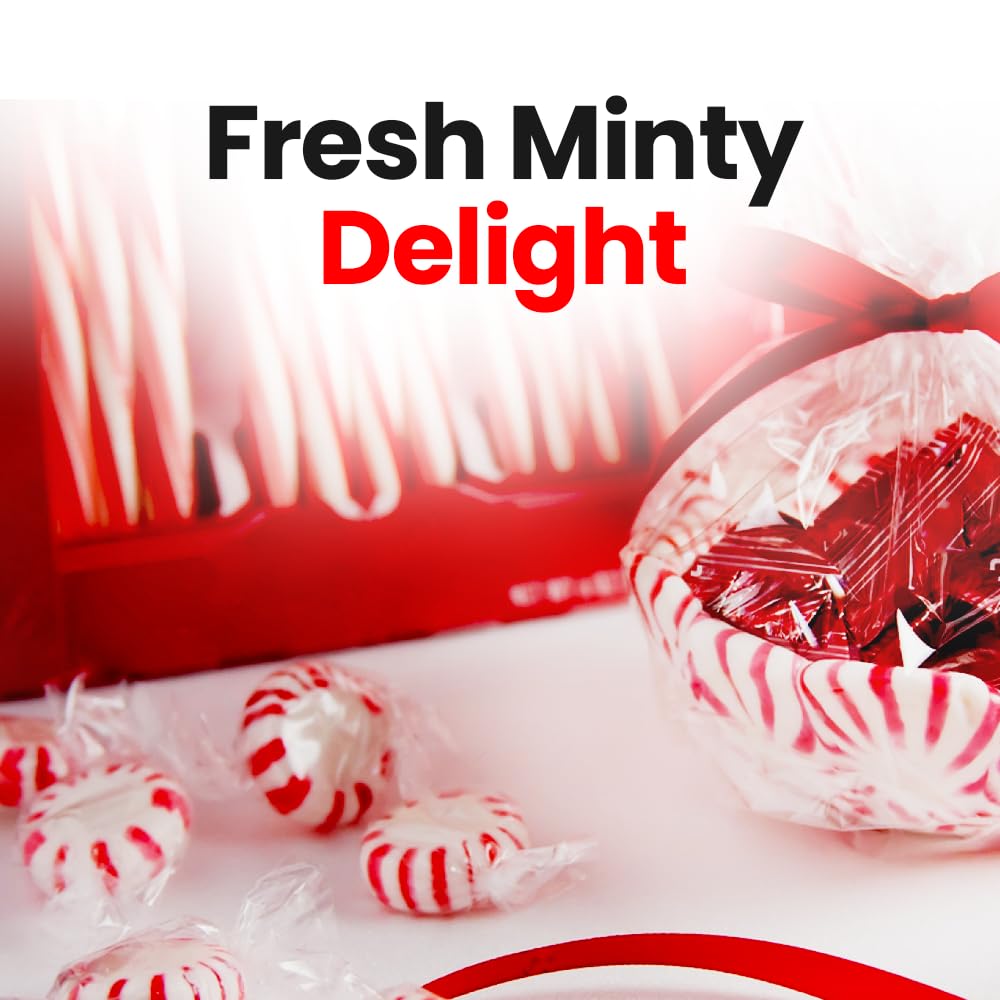 Sweetaholic Sugar Free Peppermint Candy 6 Pounds | Individually Wrapped Candy | Fresh Peppermint Disc
