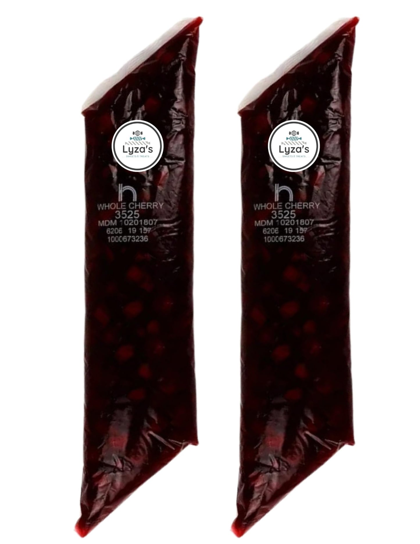 Pie & Pastry Filling - 2 LB Bags - Gift Pack of 2 By Lyza's Sweets & Treats (Whole Cherry)