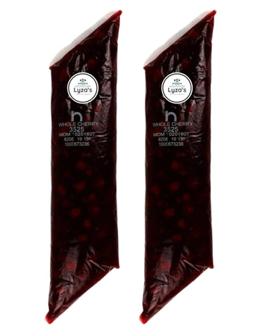 Pie & Pastry Filling - 2 LB Bags - Gift Pack of 2 By Lyza's Sweets & Treats (Whole Cherry)
