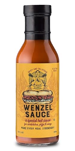 Wenzel  #1 Sandwich Hot Sauce Spicy Tangy Delicious Makes For A Legendary Meal 12Oz Bottle