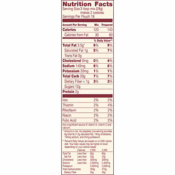 Betty Crocker, Peanut Butter Cookie Mix, 17.5oz Pouch (Pack of 6)