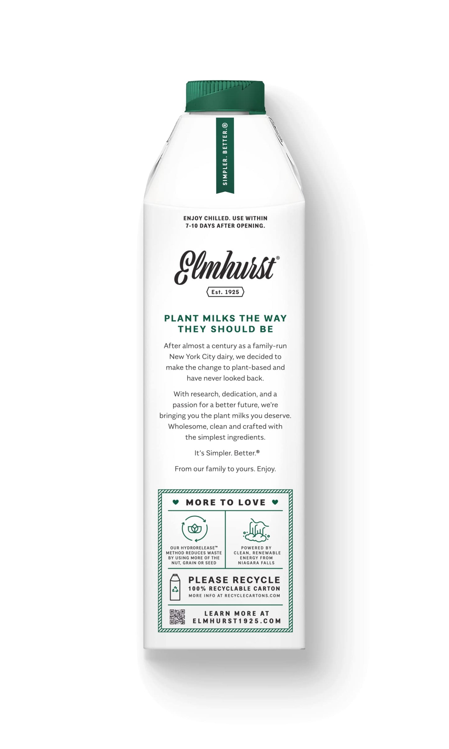 Elmhurst 1925 Unsweetened Almond Milk, 32 Ounce (Pack Of 6)