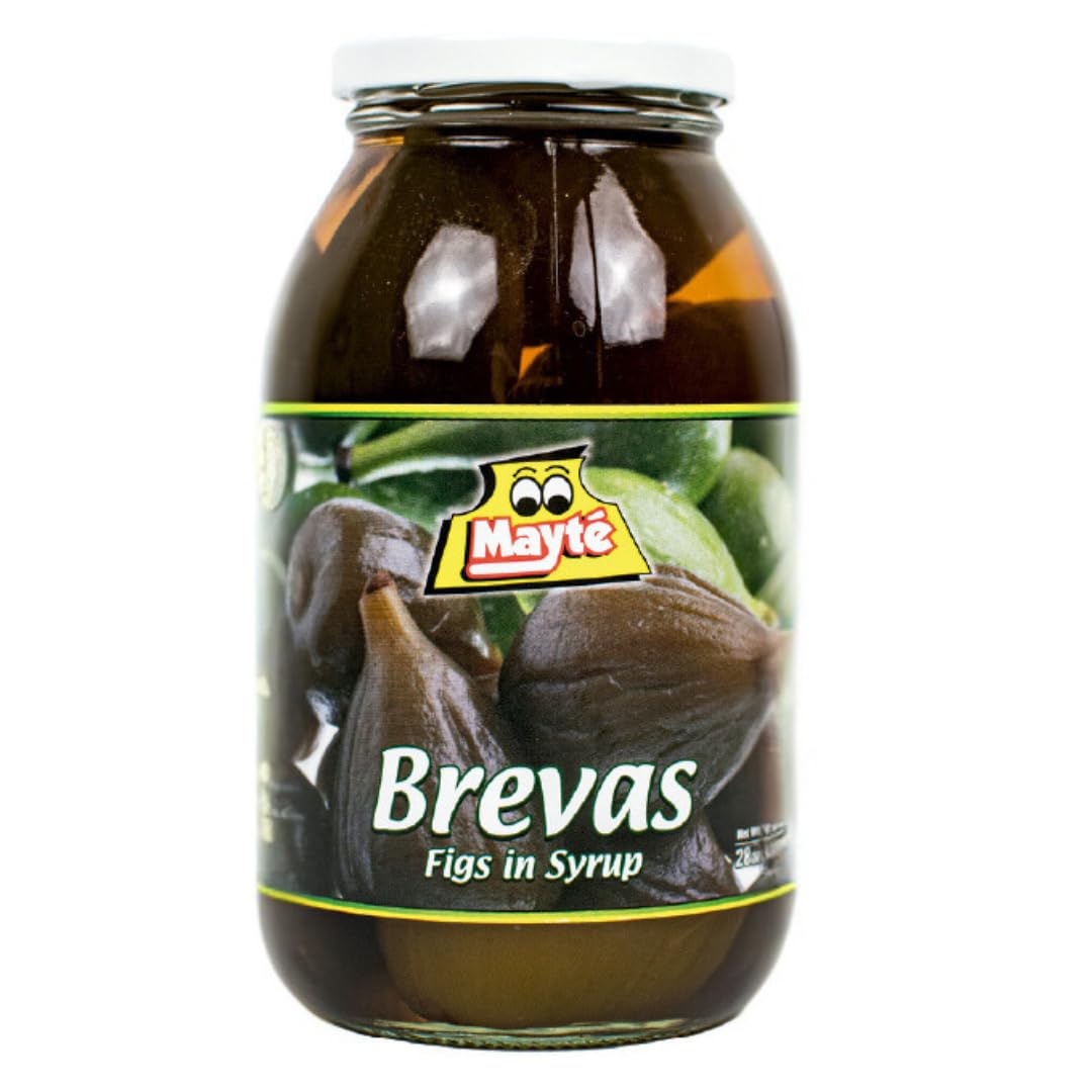 Figs in Syrup Mayte - Brevas en Alm  bar - 27.87 oz Glass Jar - Imported from Colombia
