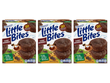 Entenmanns Little Bites Fudge Brownie Mini Muffins | 3 pack (15 pouches total)