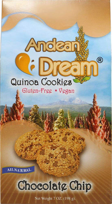 Andean Dream Gluten-Free Chocolate Chip Quinoa Cookies 7 Oz. (Pack Of 6)