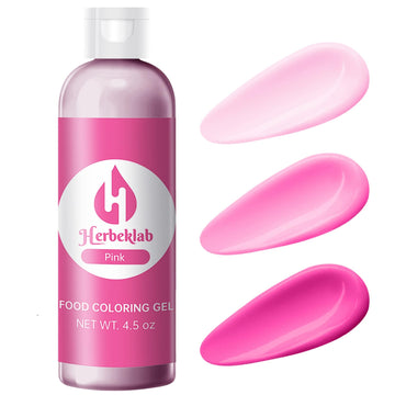 Pink Gel Food Coloring 4.5 oz Professional Grade Pink Food Dye Concentrated Gel Food Coloring for Icing Baking Cake Decorating C