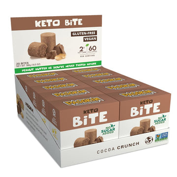 Pasokin Keto Cocoa Crunch - Healthy Snacks With Zero Sugar Added I Low Carb Gluten-Free, Vegan, Plant-Based Protein, Dairy-Free 