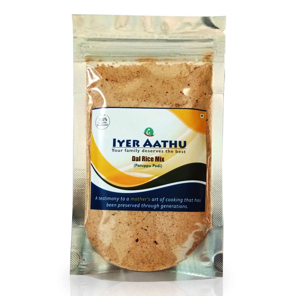 Iyer AATHU DAL Rice Mix/ Paruppu Podi 250 Grams (Without Garlic)